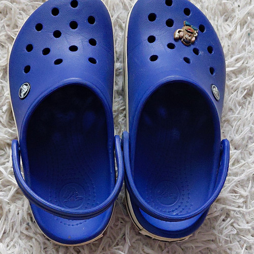 Crocs crocband blue white - crocs, blue/white