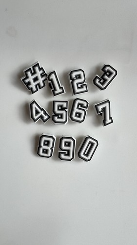 Number croc charms jibbitz - charms,