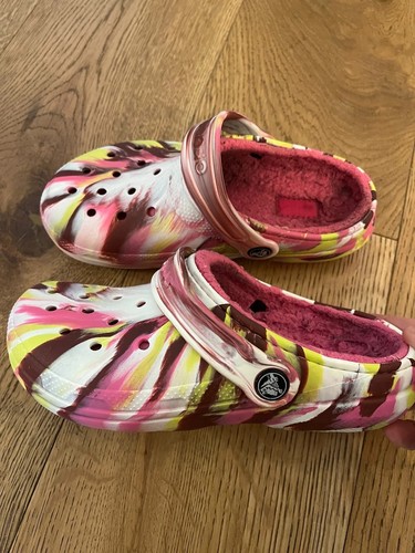 Crocs classic lined clogs pink - classic,