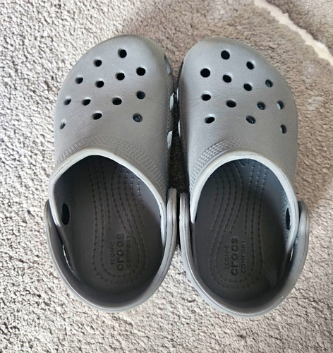 Crocs classic clog - kids, grey