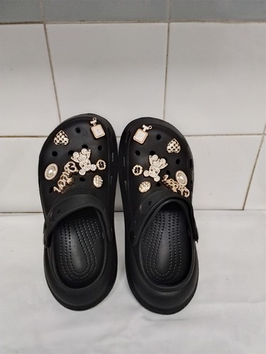 Kids black crocs with charms - kids,