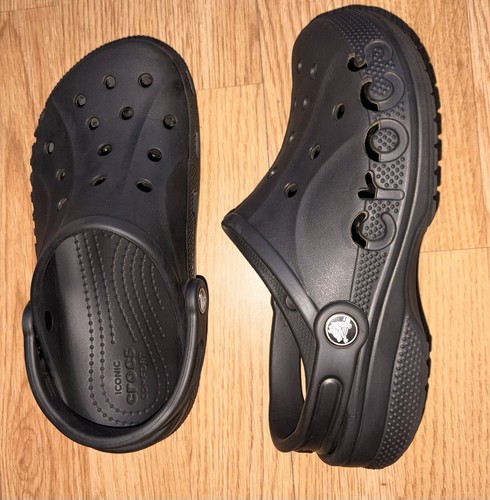 Crocs junior black shoes - black, size