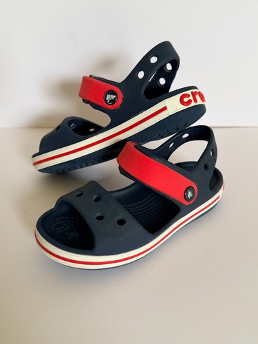 Crocs kids sandals navy - navy, red